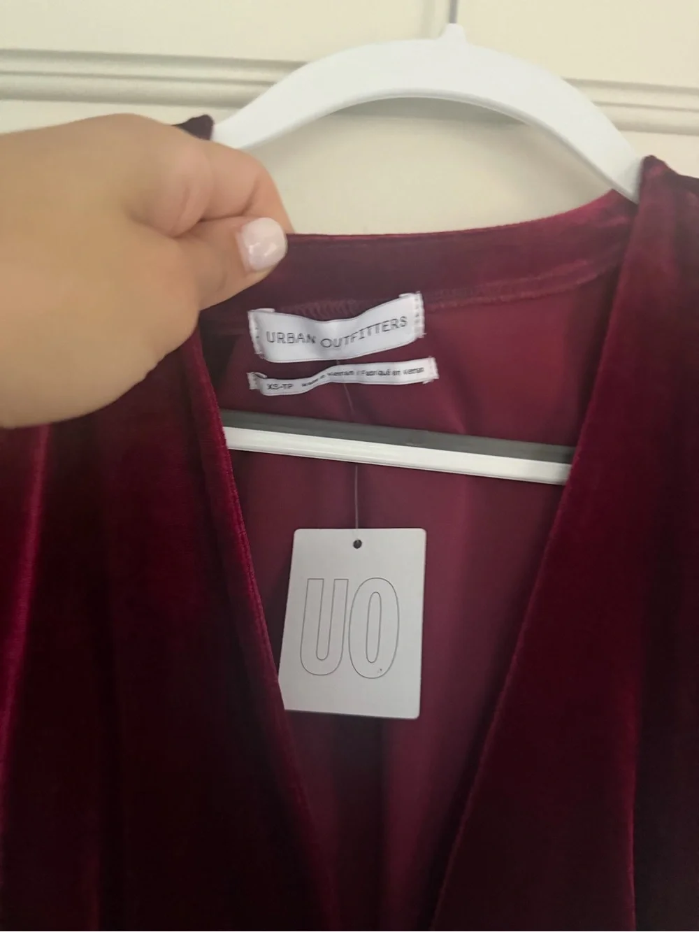 New Urban Outfitters Velvet Top